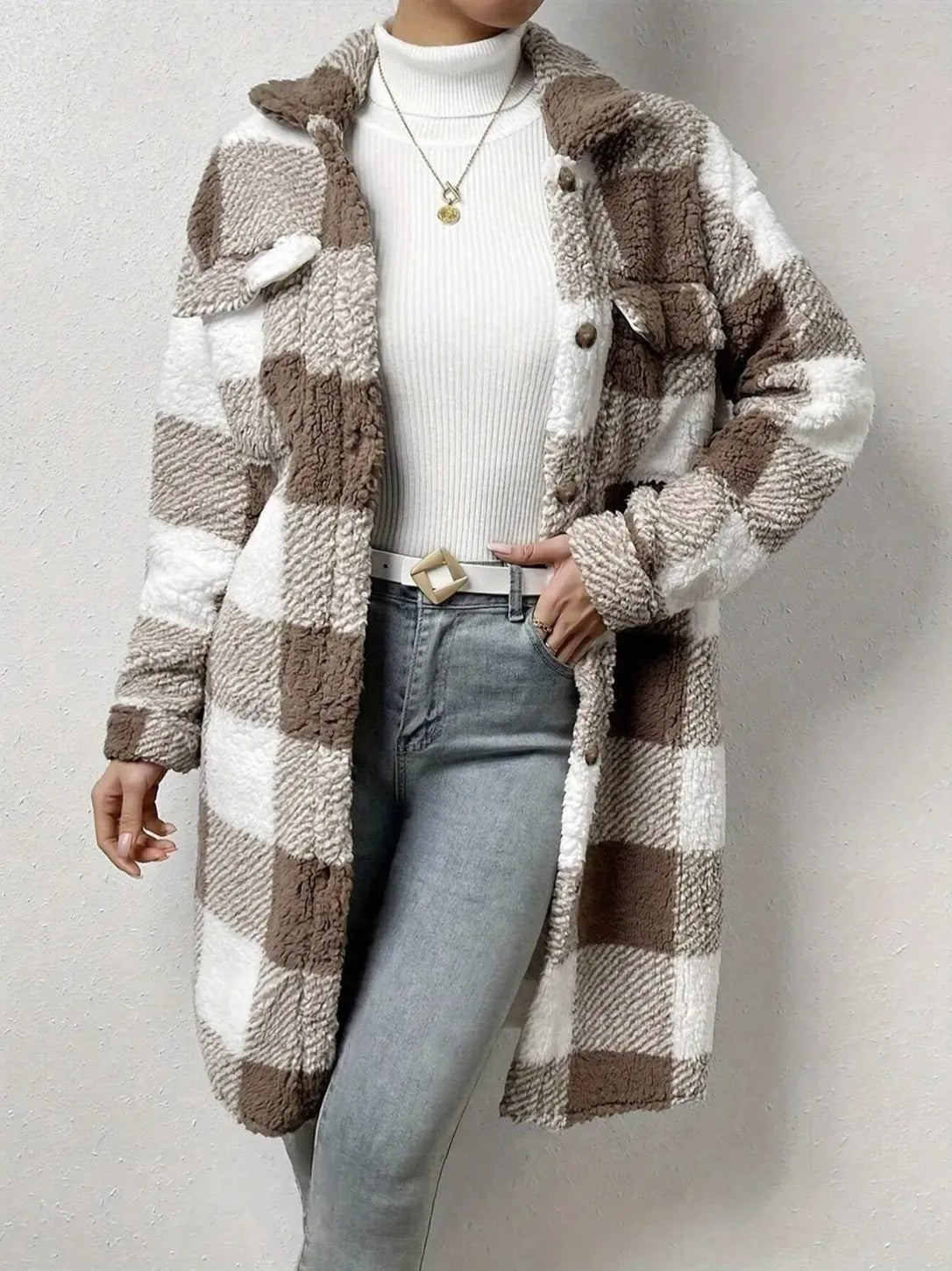 Heritage Plaid Sherpa Coat