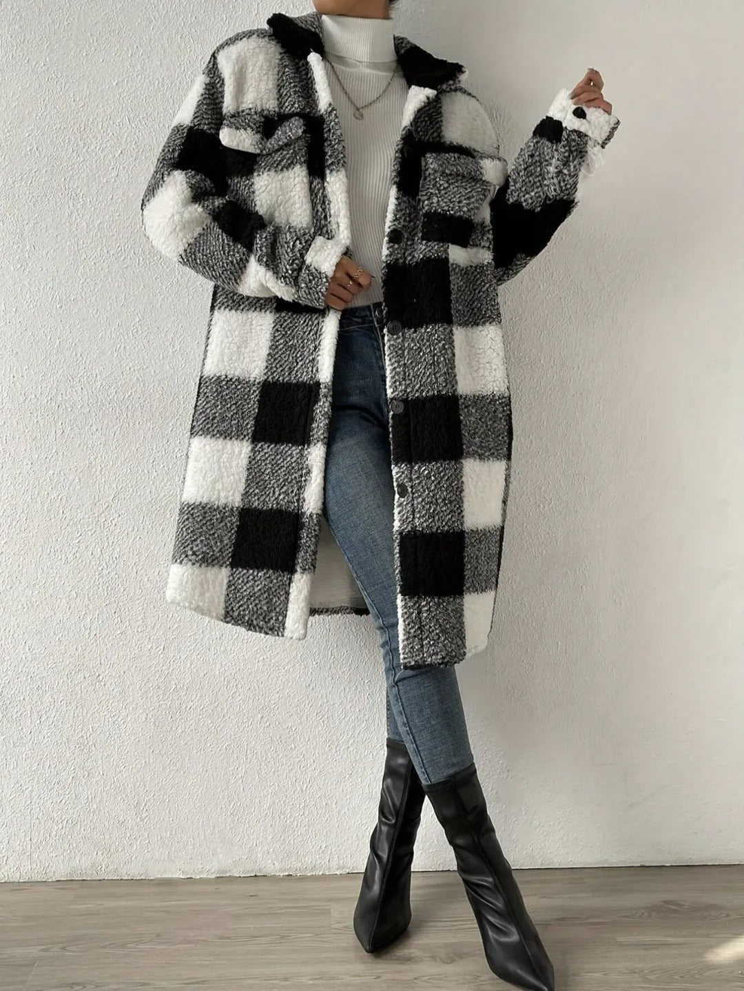 Heritage Plaid Sherpa Coat